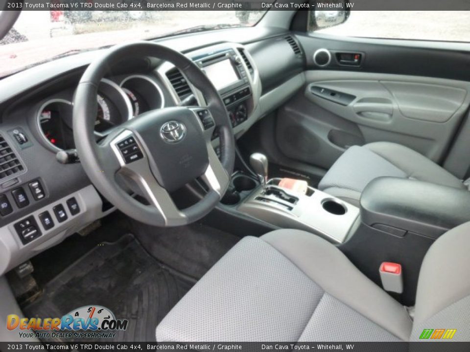 2013 Toyota Tacoma V6 TRD Double Cab 4x4 Barcelona Red Metallic / Graphite Photo #11