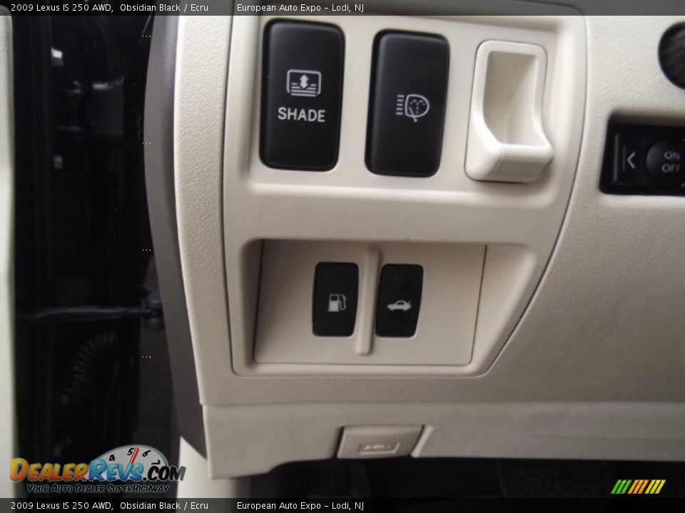 2009 Lexus IS 250 AWD Obsidian Black / Ecru Photo #22