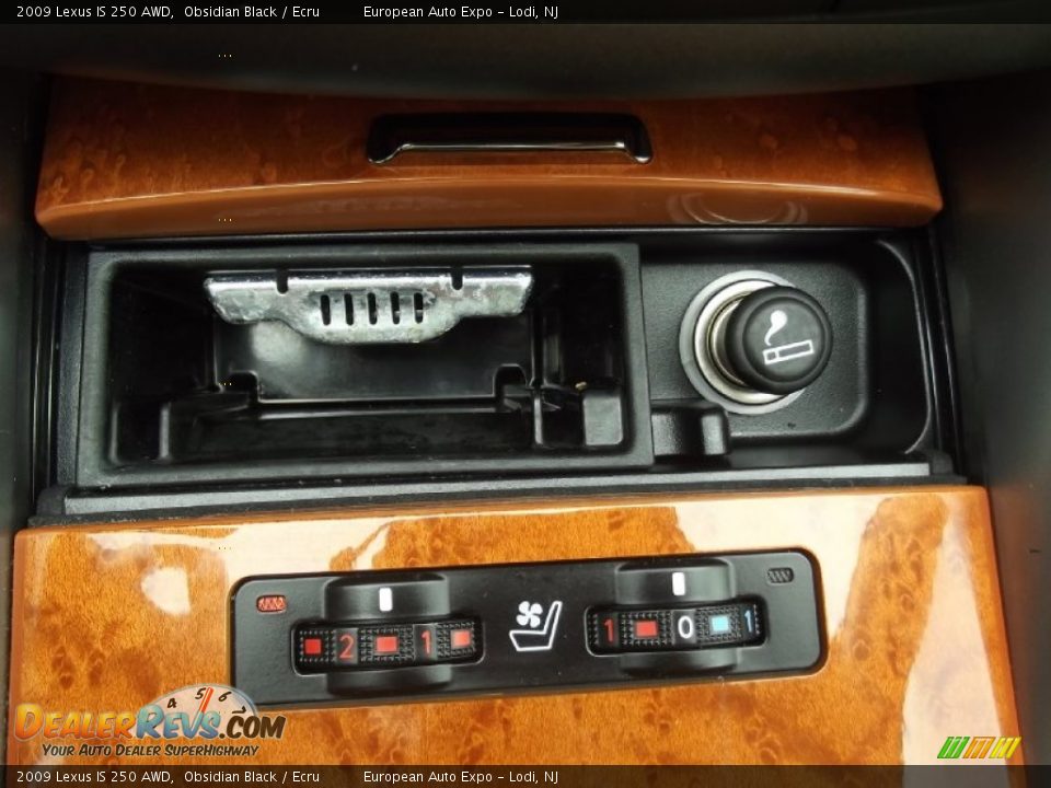2009 Lexus IS 250 AWD Obsidian Black / Ecru Photo #24