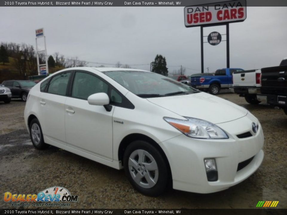 2010 Toyota Prius Hybrid II Blizzard White Pearl / Misty Gray Photo #1