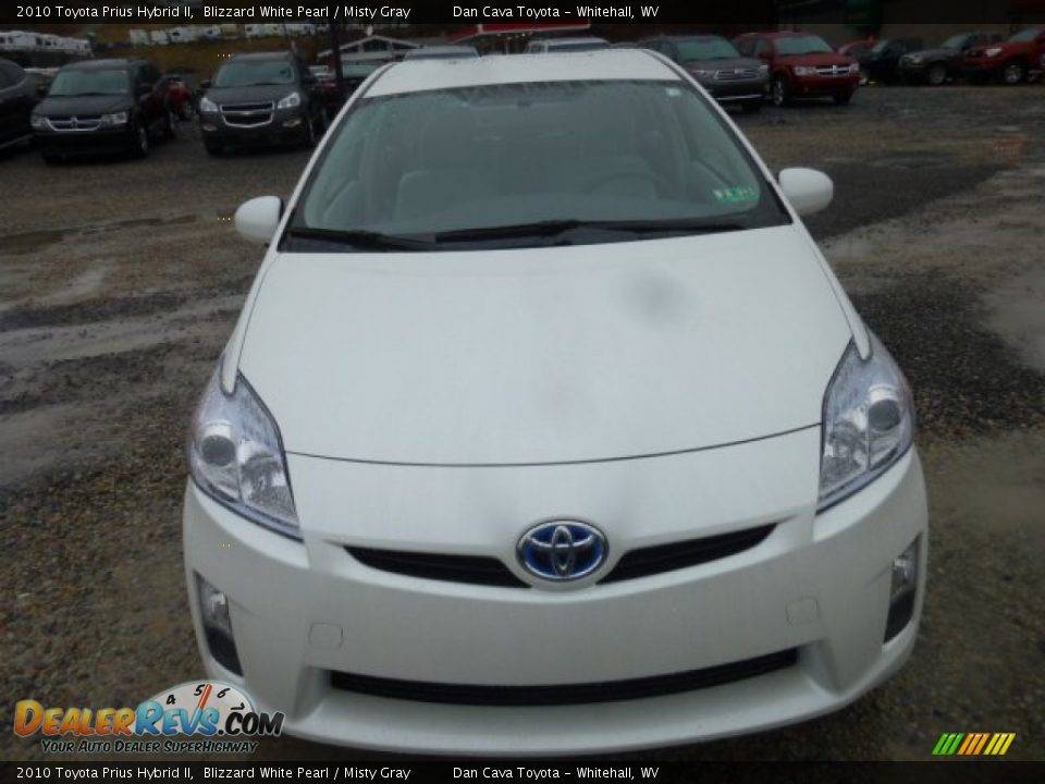 2010 Toyota Prius Hybrid II Blizzard White Pearl / Misty Gray Photo #2