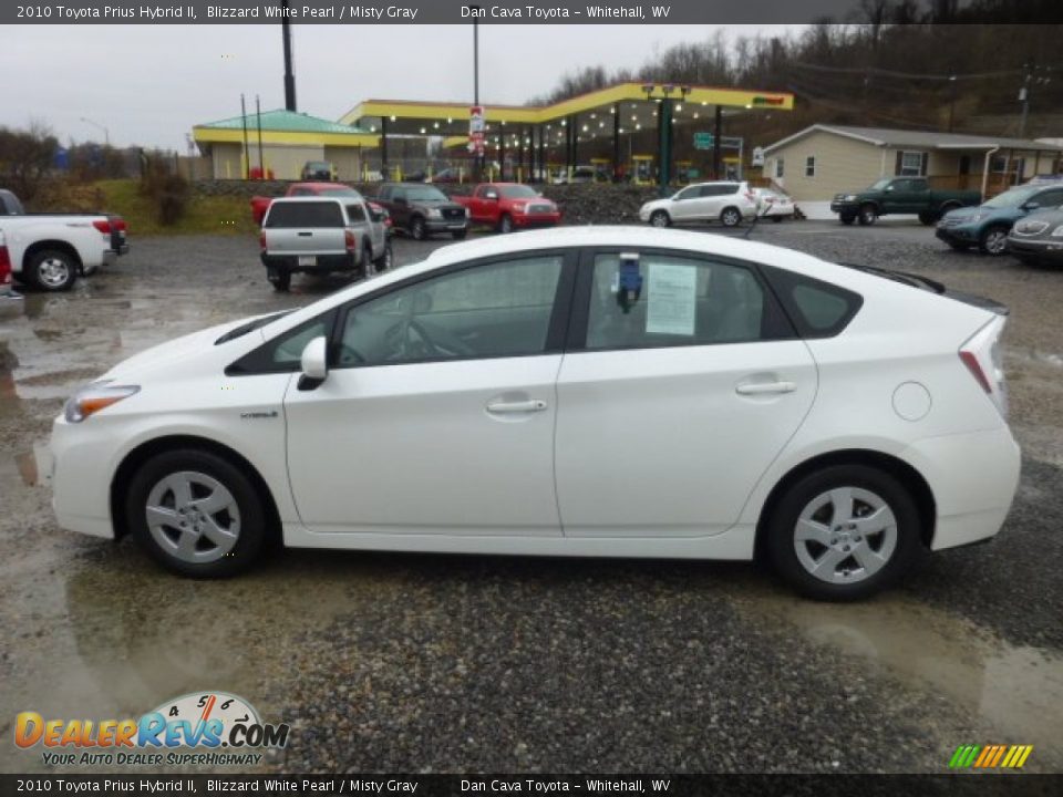 2010 Toyota Prius Hybrid II Blizzard White Pearl / Misty Gray Photo #4