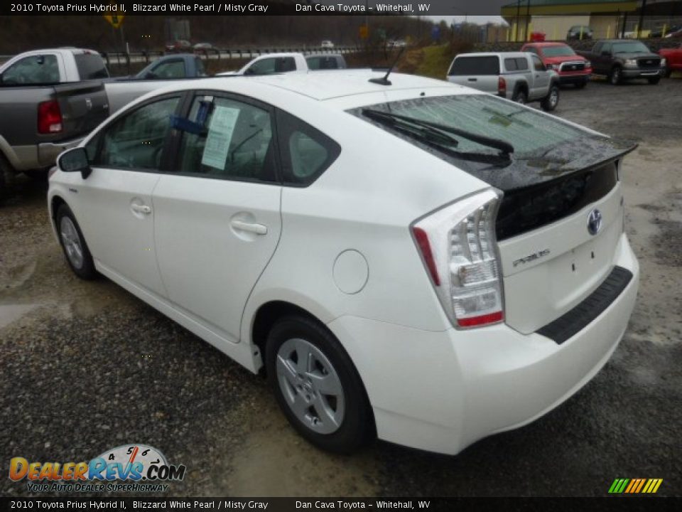 2010 Toyota Prius Hybrid II Blizzard White Pearl / Misty Gray Photo #5