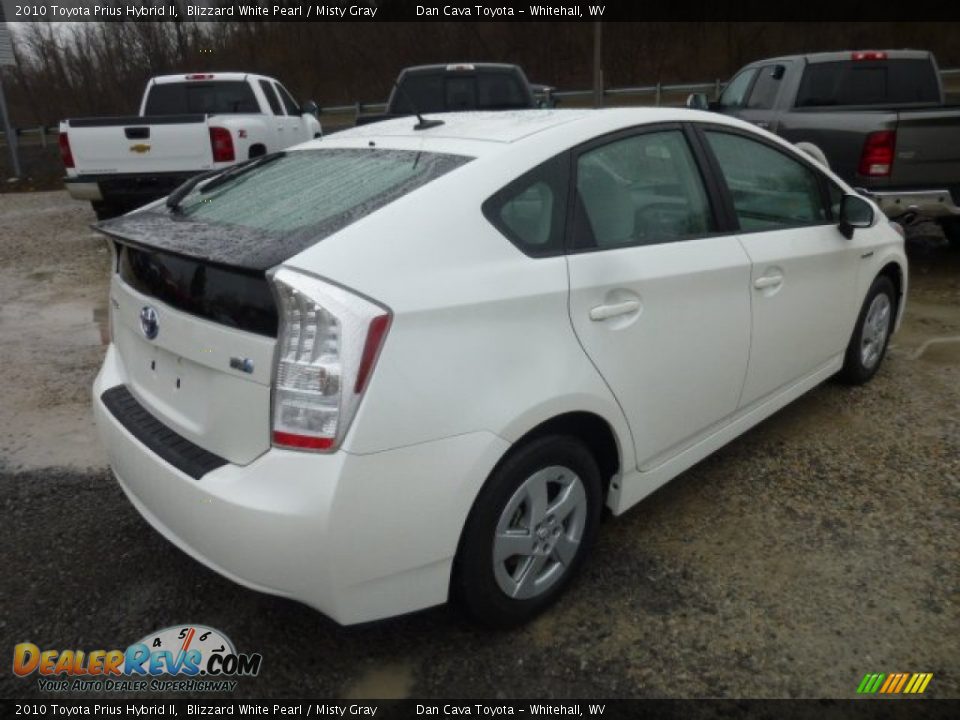 2010 Toyota Prius Hybrid II Blizzard White Pearl / Misty Gray Photo #7