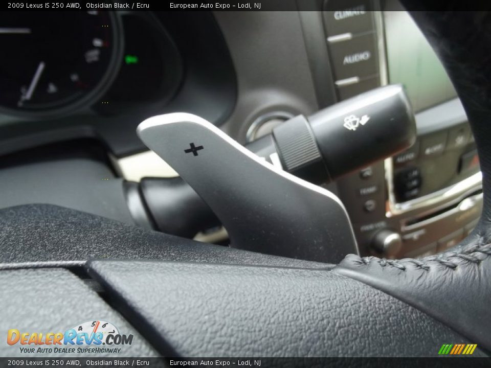 2009 Lexus IS 250 AWD Obsidian Black / Ecru Photo #31