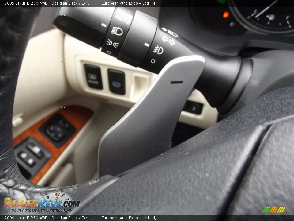 2009 Lexus IS 250 AWD Obsidian Black / Ecru Photo #32