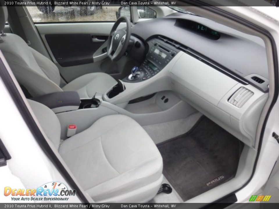 2010 Toyota Prius Hybrid II Blizzard White Pearl / Misty Gray Photo #9