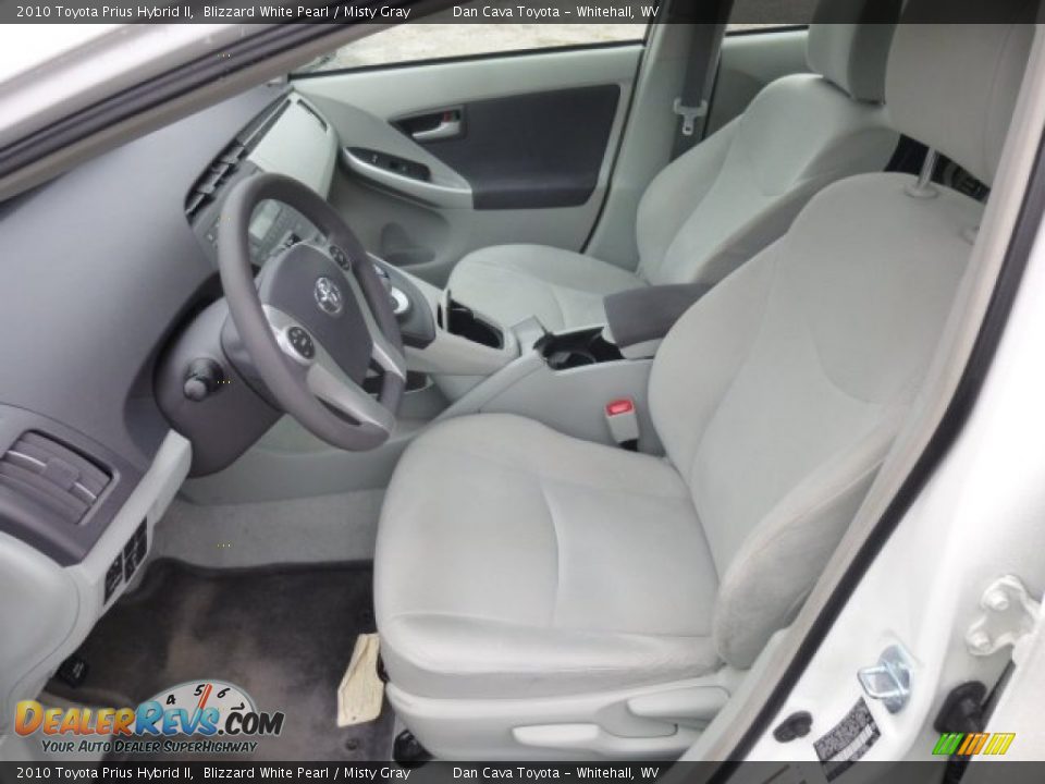 2010 Toyota Prius Hybrid II Blizzard White Pearl / Misty Gray Photo #11