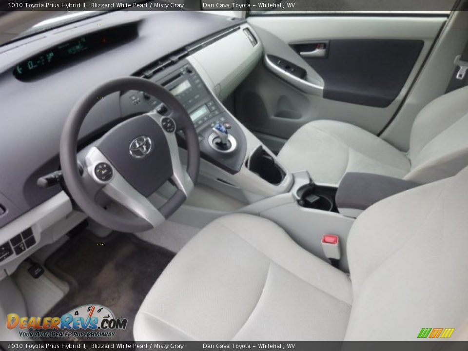 2010 Toyota Prius Hybrid II Blizzard White Pearl / Misty Gray Photo #12