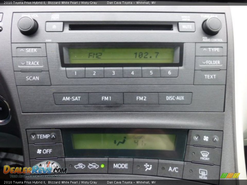 2010 Toyota Prius Hybrid II Blizzard White Pearl / Misty Gray Photo #14