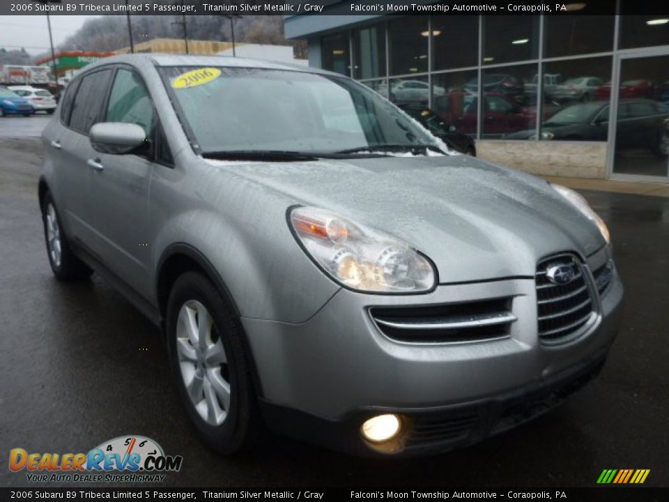 2006 Subaru B9 Tribeca Limited 5 Passenger Titanium Silver Metallic / Gray Photo #8