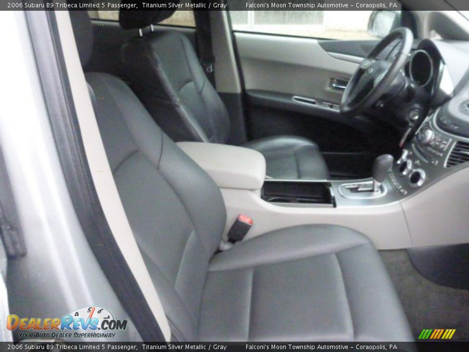2006 Subaru B9 Tribeca Limited 5 Passenger Titanium Silver Metallic / Gray Photo #10
