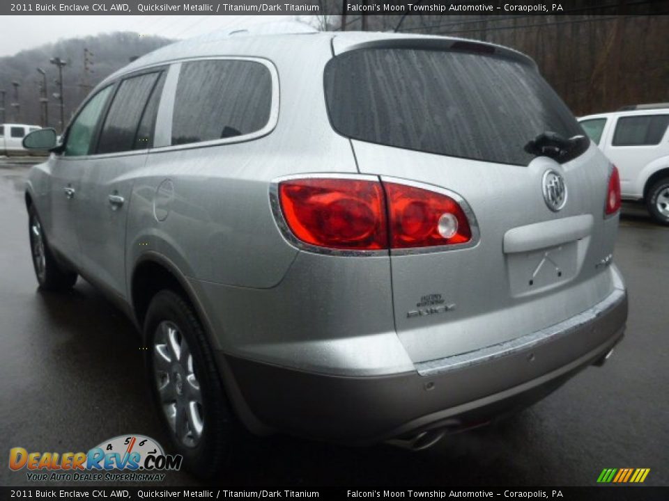 2011 Buick Enclave CXL AWD Quicksilver Metallic / Titanium/Dark Titanium Photo #4