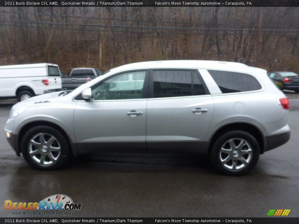 2011 Buick Enclave CXL AWD Quicksilver Metallic / Titanium/Dark Titanium Photo #5