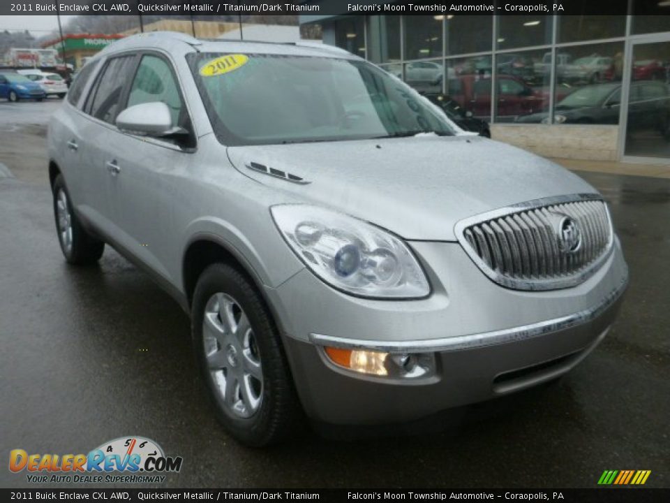 2011 Buick Enclave CXL AWD Quicksilver Metallic / Titanium/Dark Titanium Photo #8