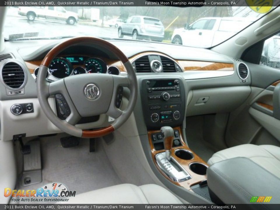 2011 Buick Enclave CXL AWD Quicksilver Metallic / Titanium/Dark Titanium Photo #17