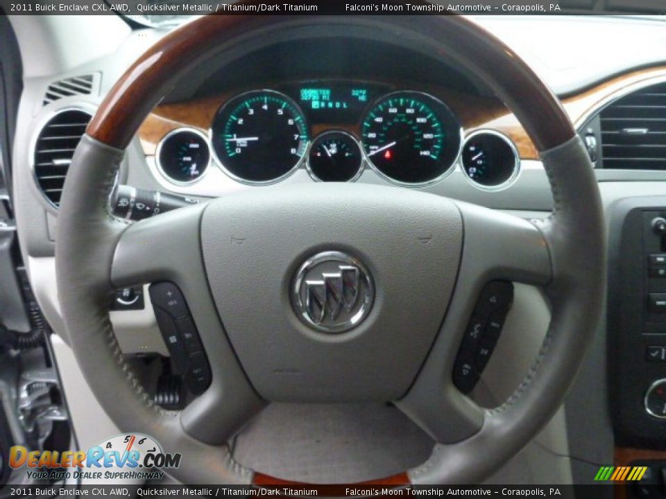 2011 Buick Enclave CXL AWD Quicksilver Metallic / Titanium/Dark Titanium Photo #22
