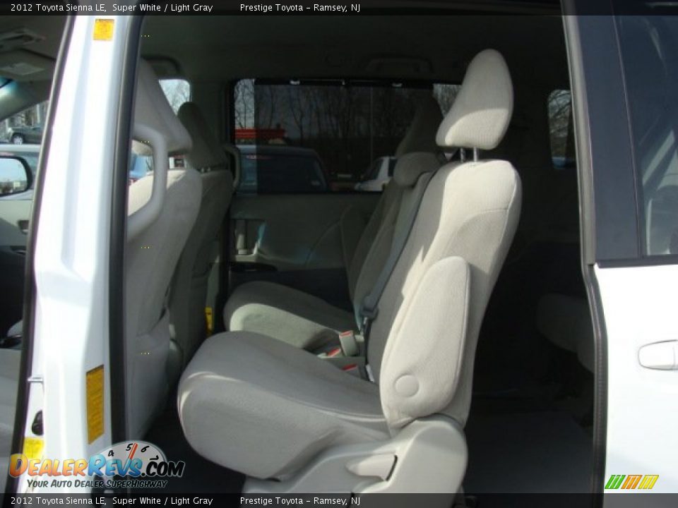 2012 Toyota Sienna LE Super White / Light Gray Photo #13