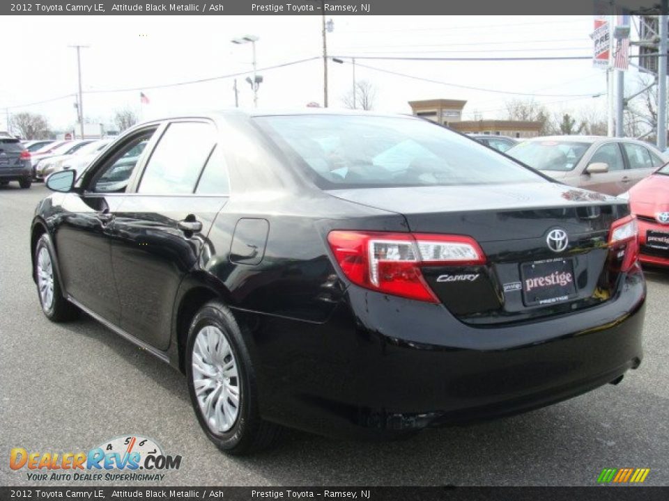 2012 Toyota Camry LE Attitude Black Metallic / Ash Photo #4