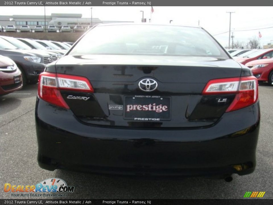 2012 Toyota Camry LE Attitude Black Metallic / Ash Photo #5