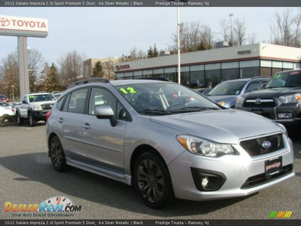 2012 Subaru Impreza 2.0i Sport Premium 5 Door Ice Silver Metallic / Black Photo #1