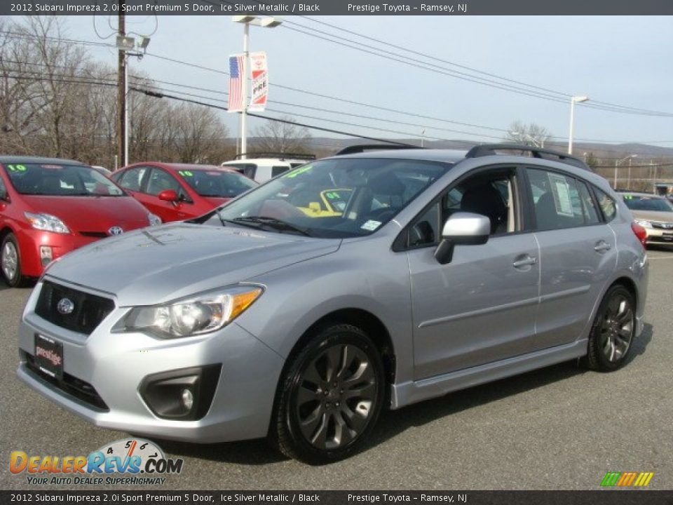 2012 Subaru Impreza 2.0i Sport Premium 5 Door Ice Silver Metallic / Black Photo #3