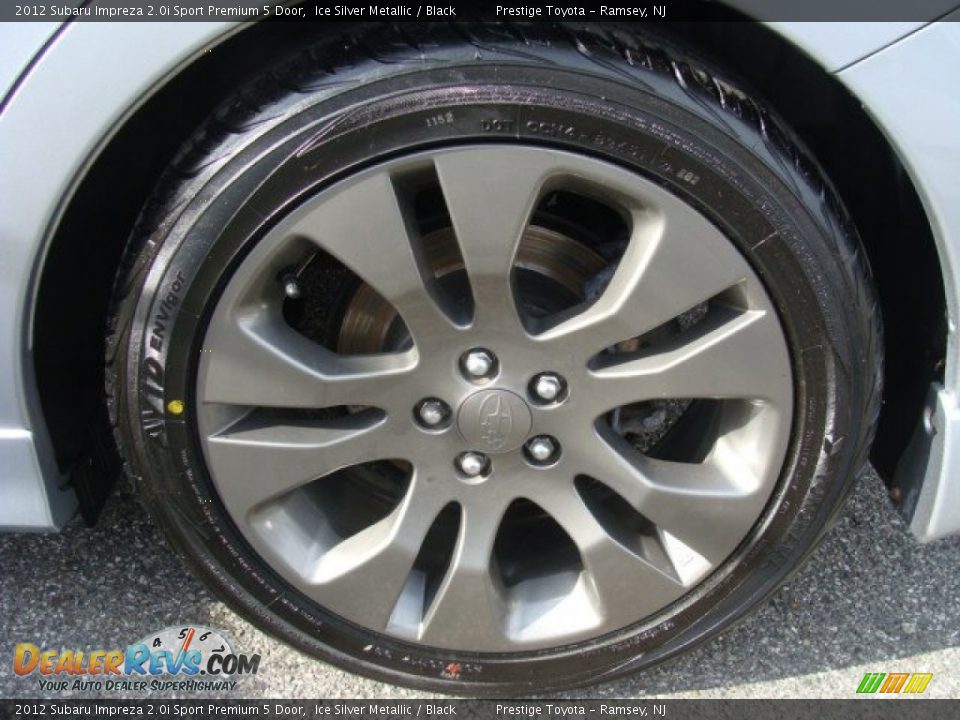 2012 Subaru Impreza 2.0i Sport Premium 5 Door Ice Silver Metallic / Black Photo #14