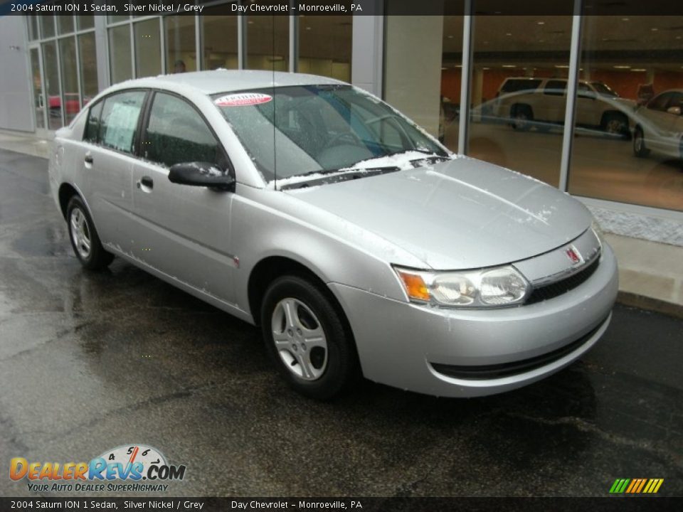 2004 Saturn ION 1 Sedan Silver Nickel / Grey Photo #2