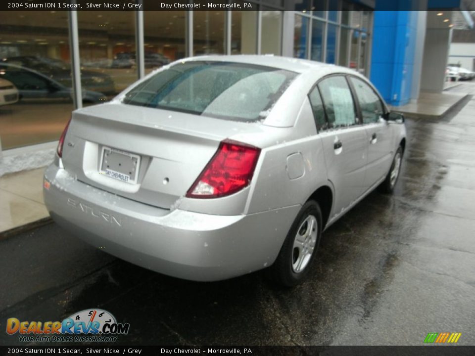 2004 Saturn ION 1 Sedan Silver Nickel / Grey Photo #3