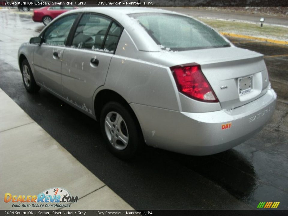 2004 Saturn ION 1 Sedan Silver Nickel / Grey Photo #4
