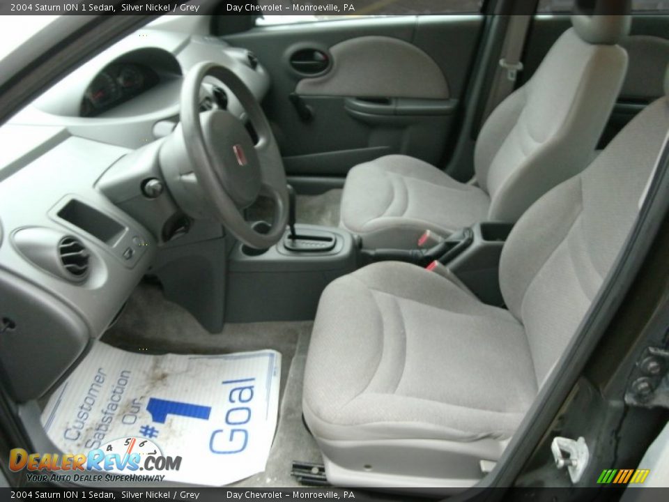 2004 Saturn ION 1 Sedan Silver Nickel / Grey Photo #6