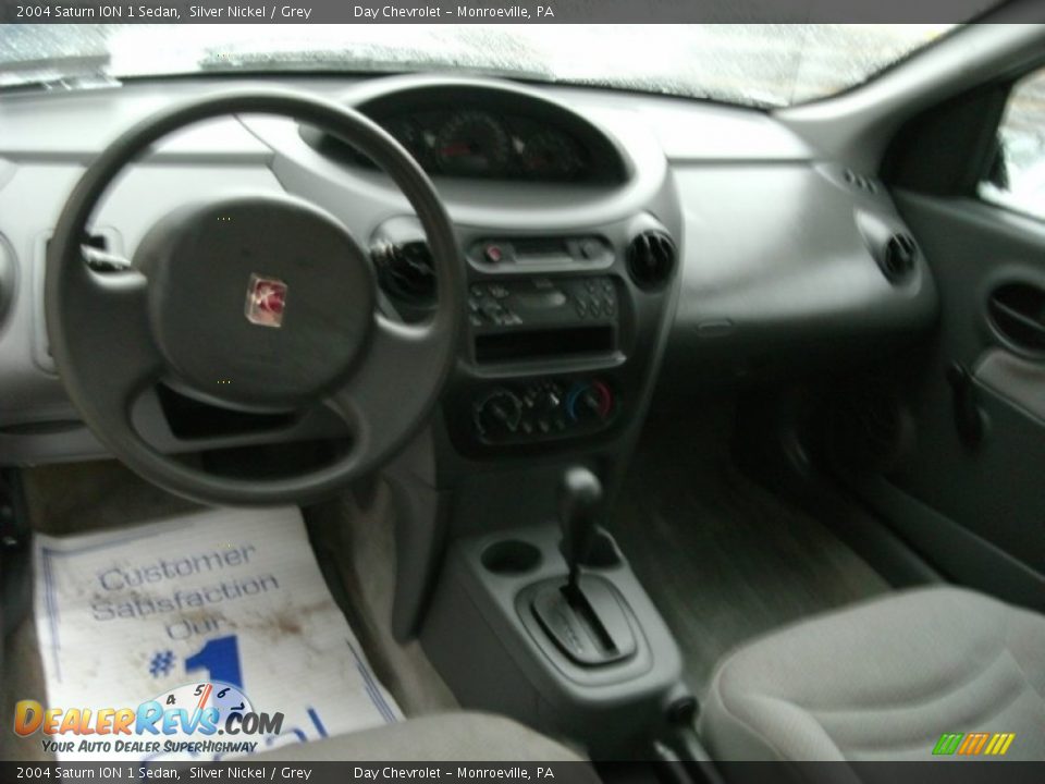 2004 Saturn ION 1 Sedan Silver Nickel / Grey Photo #8