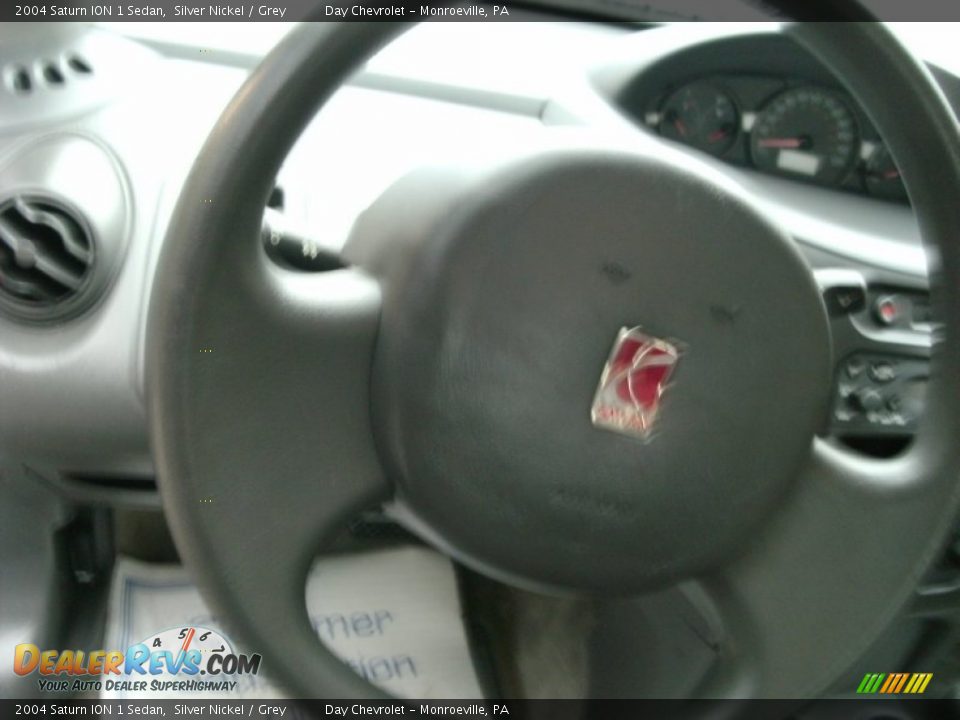 2004 Saturn ION 1 Sedan Silver Nickel / Grey Photo #11