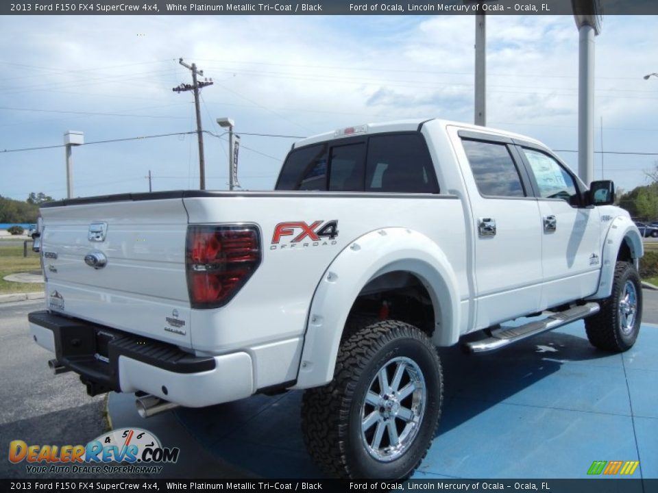 2013 Ford F150 FX4 SuperCrew 4x4 White Platinum Metallic Tri-Coat / Black Photo #3