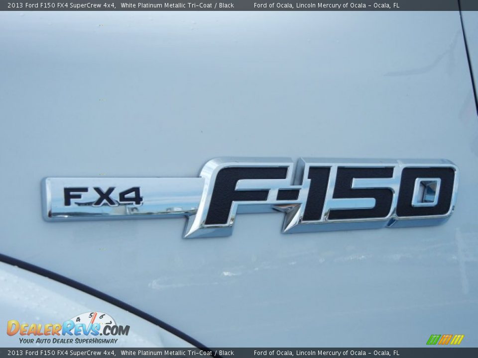 2013 Ford F150 FX4 SuperCrew 4x4 White Platinum Metallic Tri-Coat / Black Photo #5