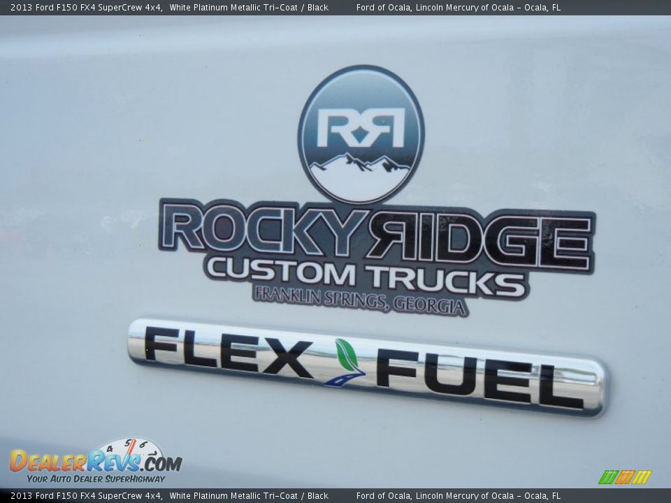 2013 Ford F150 FX4 SuperCrew 4x4 White Platinum Metallic Tri-Coat / Black Photo #7