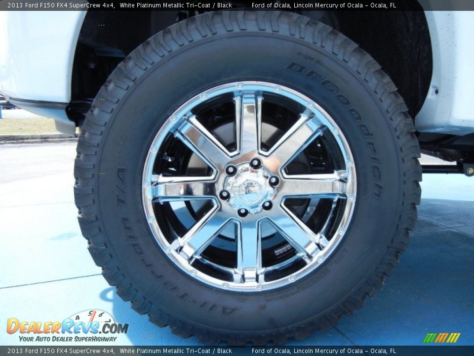 2013 Ford F150 FX4 SuperCrew 4x4 White Platinum Metallic Tri-Coat / Black Photo #8