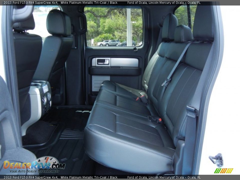 2013 Ford F150 FX4 SuperCrew 4x4 White Platinum Metallic Tri-Coat / Black Photo #10