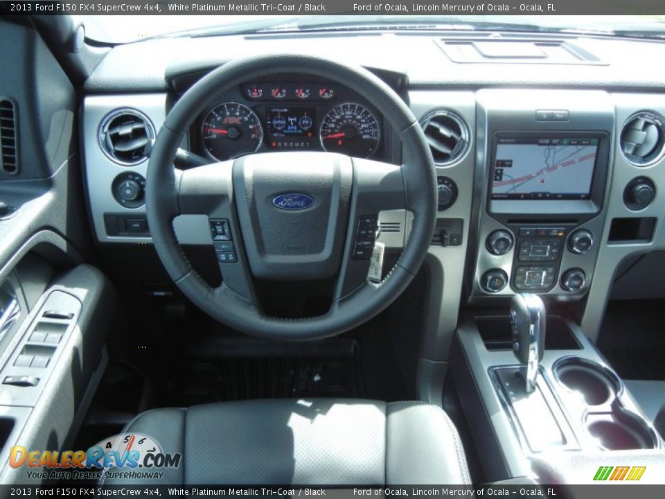 2013 Ford F150 FX4 SuperCrew 4x4 White Platinum Metallic Tri-Coat / Black Photo #12
