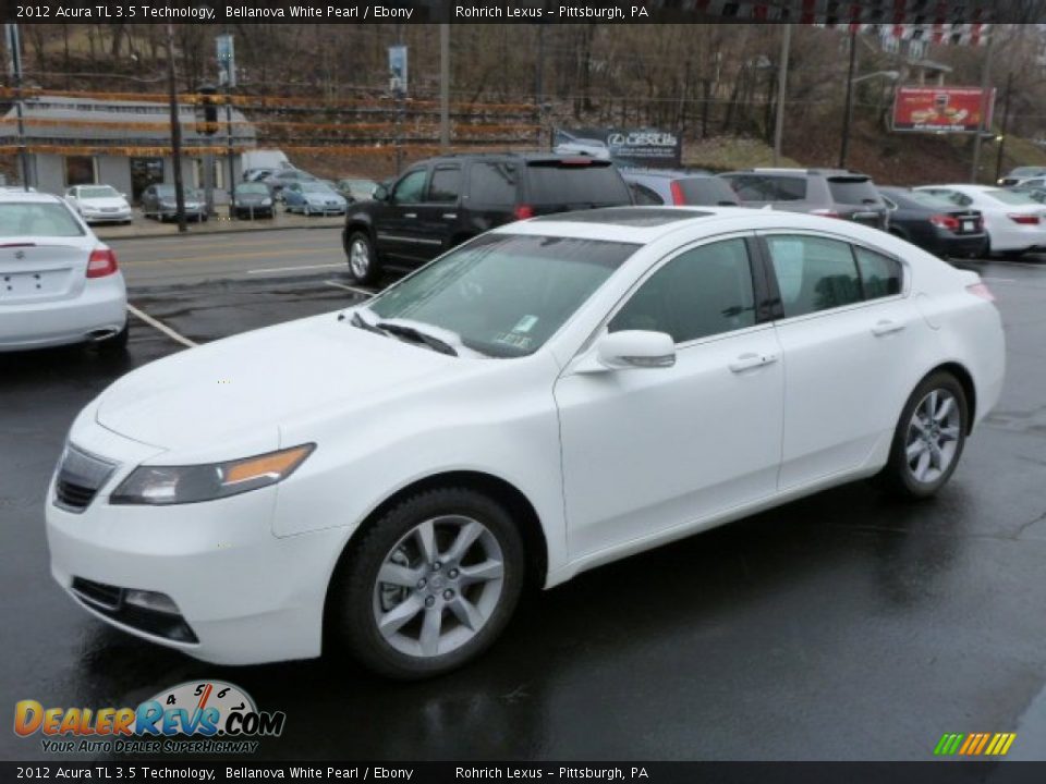 2012 Acura TL 3.5 Technology Bellanova White Pearl / Ebony Photo #2