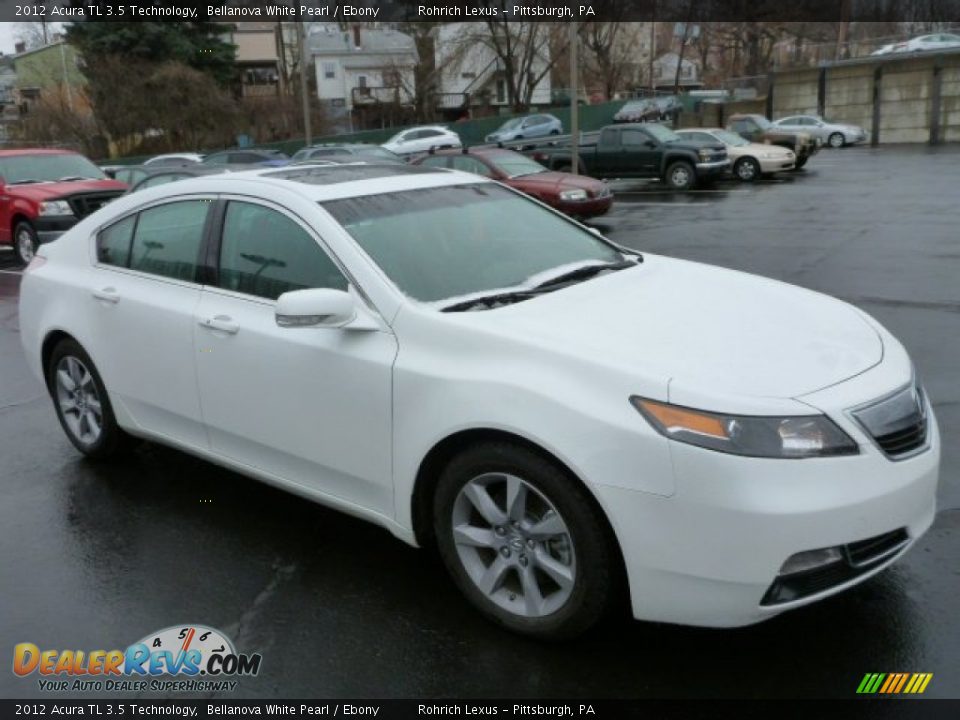 2012 Acura TL 3.5 Technology Bellanova White Pearl / Ebony Photo #3