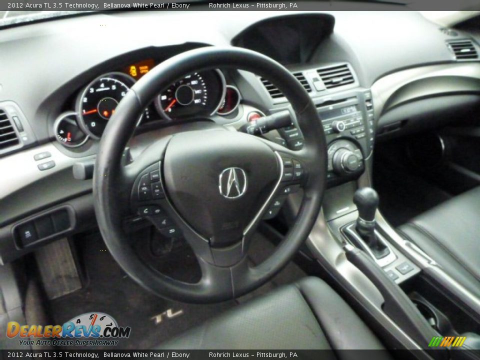 2012 Acura TL 3.5 Technology Bellanova White Pearl / Ebony Photo #6