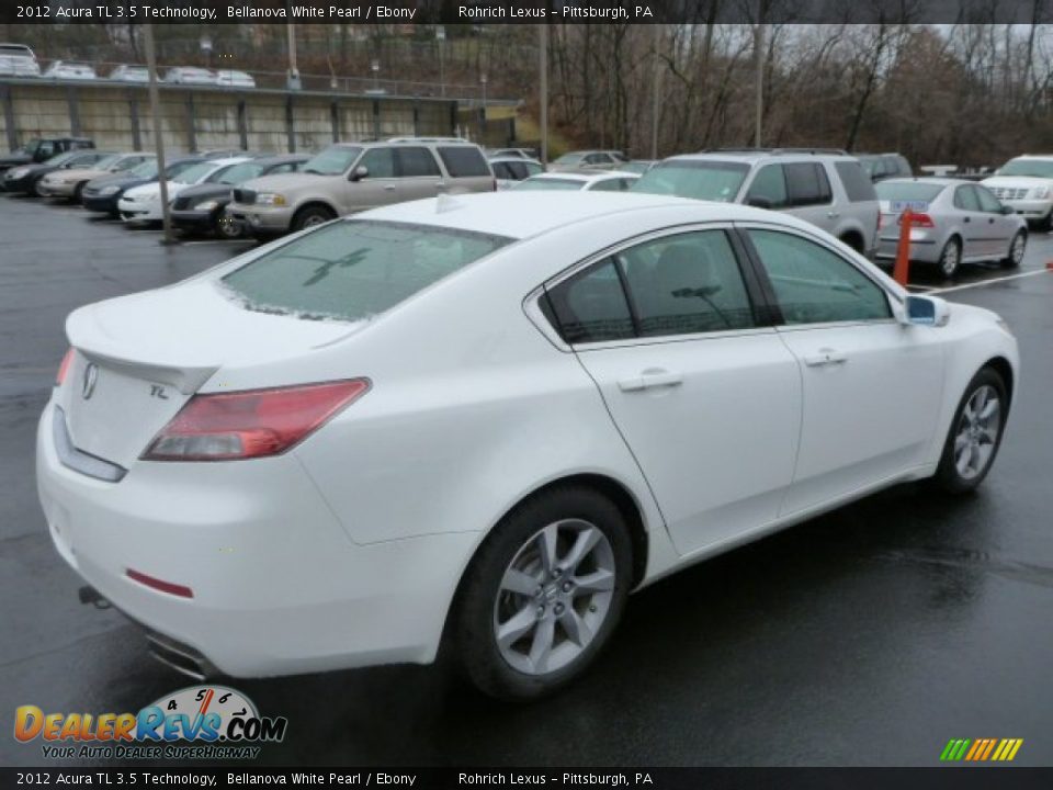 2012 Acura TL 3.5 Technology Bellanova White Pearl / Ebony Photo #11