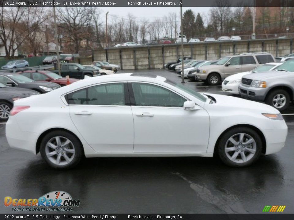 2012 Acura TL 3.5 Technology Bellanova White Pearl / Ebony Photo #12
