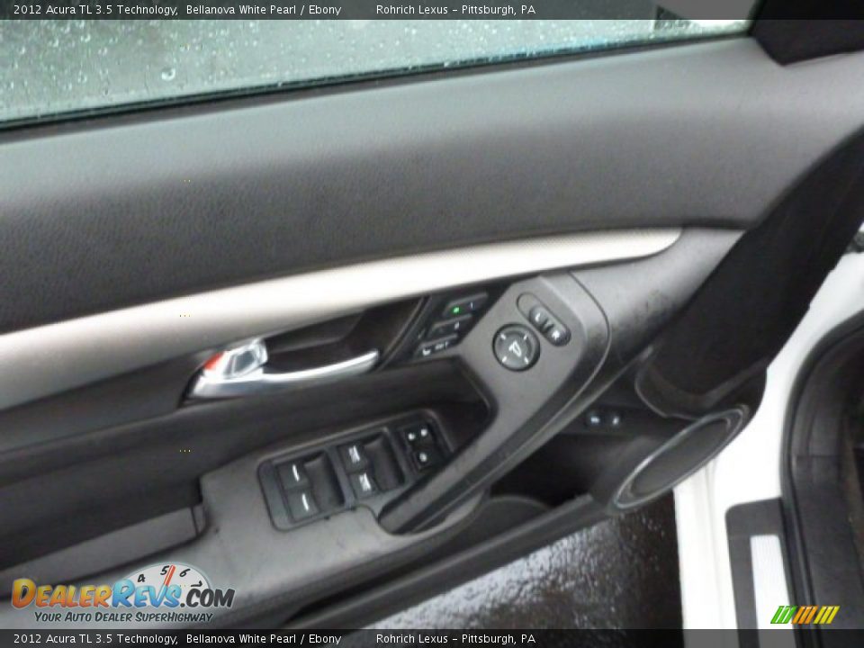 2012 Acura TL 3.5 Technology Bellanova White Pearl / Ebony Photo #15