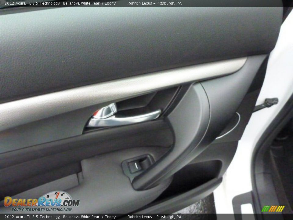 2012 Acura TL 3.5 Technology Bellanova White Pearl / Ebony Photo #16