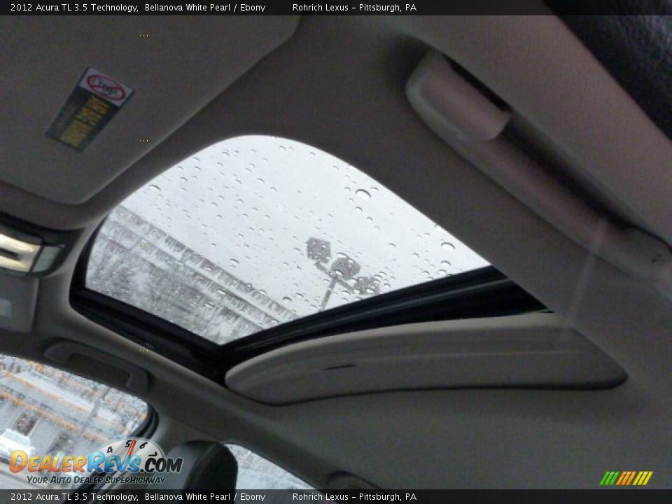 2012 Acura TL 3.5 Technology Bellanova White Pearl / Ebony Photo #17