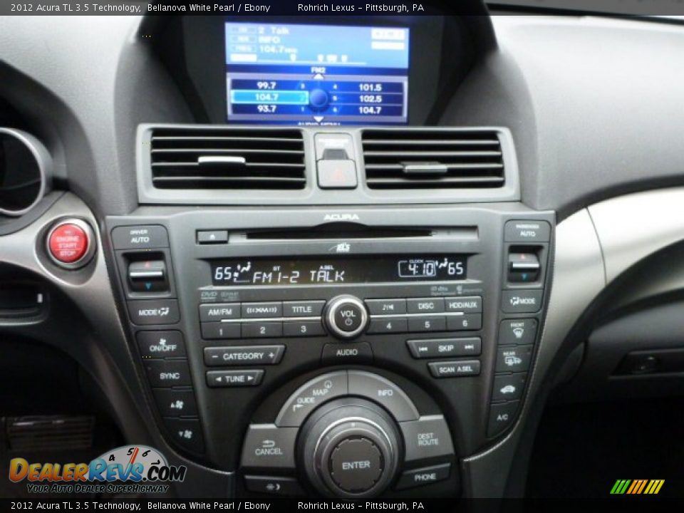 2012 Acura TL 3.5 Technology Bellanova White Pearl / Ebony Photo #19