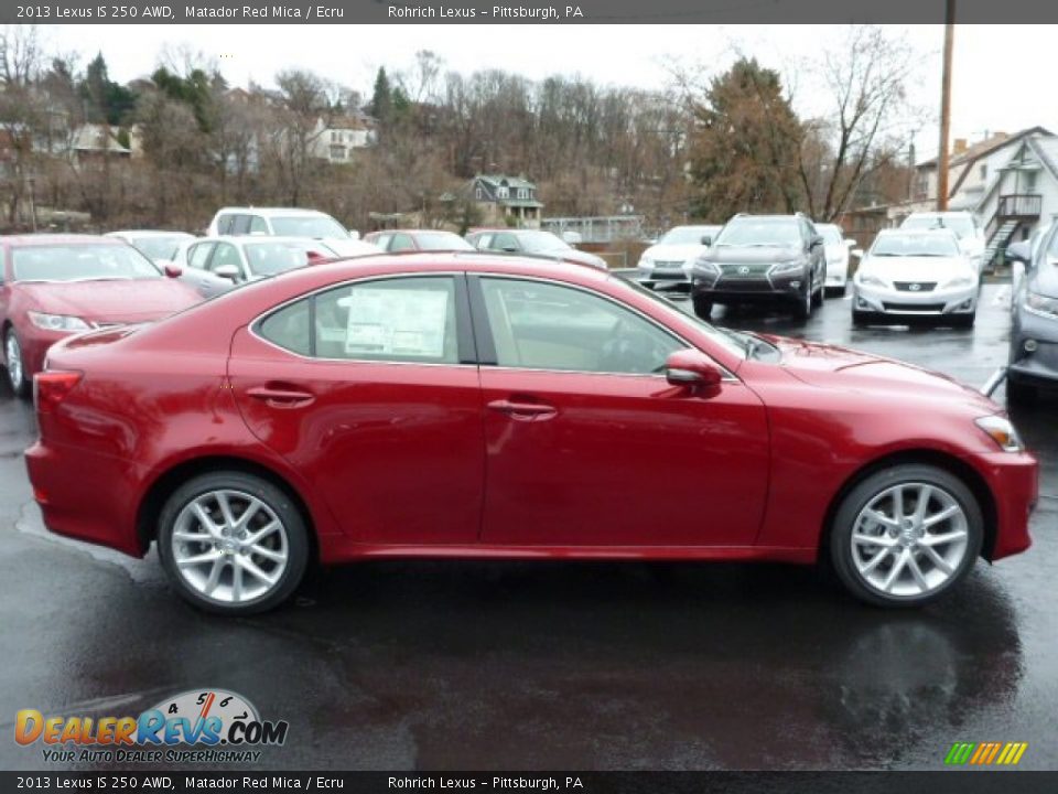 Matador Red Mica 2013 Lexus IS 250 AWD Photo #5