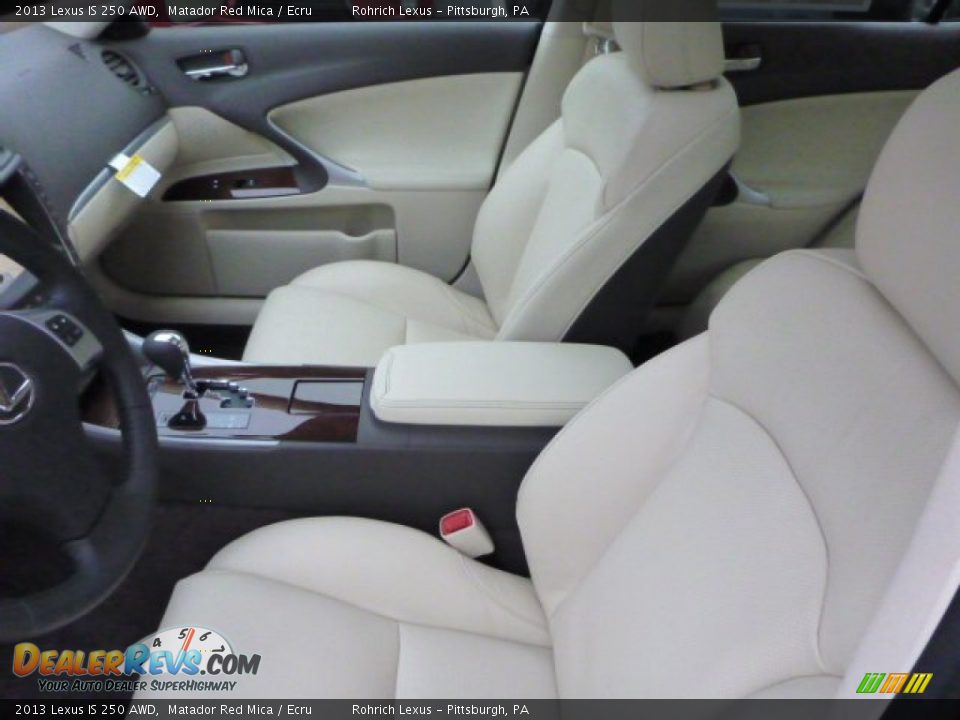 2013 Lexus IS 250 AWD Matador Red Mica / Ecru Photo #10
